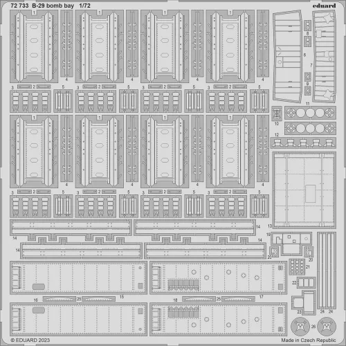 Eduard Accessories B-29  1/72 - komplett feljavító csomag (BIG ED)