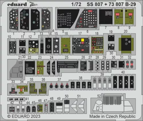 Eduard Accessories B-29  1/72 - komplett feljavító csomag (BIG ED)