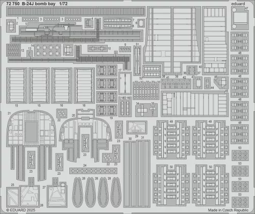 Eduard Accessories B-24J for Hasegawa - komplett feljavító csomag (BIG ED)