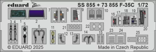 Eduard Accessories F-35C for Tamiya - komplett feljavító csomag (BIG ED)