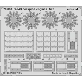   Eduard Accessories B-24D part I for Airfix - komplett feljavító csomag (BIG ED)