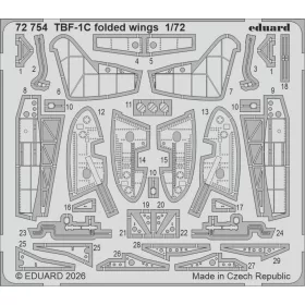   Eduard Accessories TBF-1C (folded wings) for Hobby Boss - behajtott szárnyú változat – komplett feljavító csomag (BIG ED)