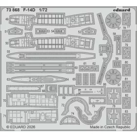   Eduard Accessories F-14D for Tamiya - komplett feljavító csomag (BIG ED)