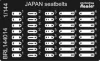 Brengun JAPAN seat belts - japán repülőgép-biztonsági övek