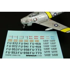 Brengun F-86F SABRE 335th FIS decal - matricakészlet