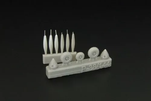 Brengun P-38 Wheels -proppelers (Fujimi kit) - kerekek és légcsavarok