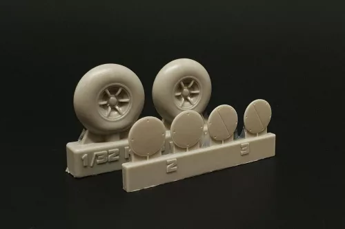 Brengun Ki-43 Hayabusa Wheels - kerékkészlet