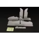 Brengun Beaufighter Mk IV -X control surfaces (TAMIYA) - kormányfelületek