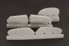 Brengun Spitfire MkIX control surfaces - early - for Airfix kit - korai kormányfelületek