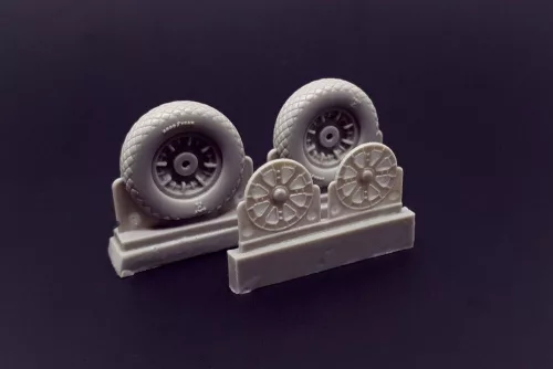 Brengun F4U Corsair Diamond Thread Wheels set - kerékkészlet gyémántmintás futófelülettel