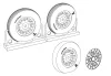 Brengun F4U Corsair Ribbed Thread Wheels set - kerékkészlet bordázott futófelülettel