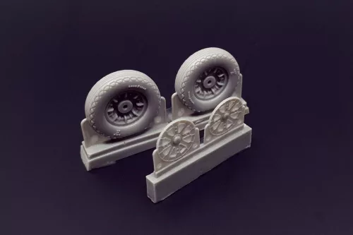 Brengun F4U Corsair Ribbed-Diamond Thread Wheels set - kerékkészlet gyémántmintás futófelülettel