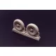 Brengun F4U Corsair Late Ribbed Thread (late '50s) Wheels set - F4U Corsair – késői, bordázott futófelületű kerékkészlet (1950-es évek vége)