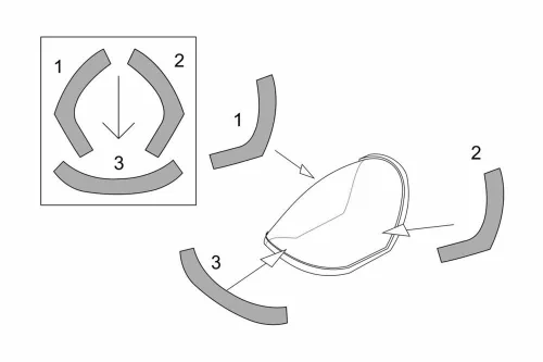 Brengun Me P1103 rocket fighter canopy mask (Brengun kit) - Me P.1103 rakétahajtású vadászgép – kabinmaszk