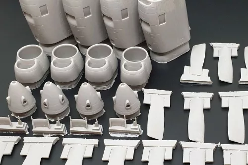 Brengun C-130 E-H engine set (Italeri kit) - motorkészlet