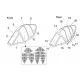 Brengun Ohka MXY7-K1 KAI two seats Canopy mask (Brengun kit) - kabinmaszk