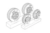 Brengun F/A-18 Wheels - kerékkészlet