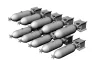 Brengun US GP 100lb AN-M30A1 bombs (10pcs) - amerikai GP 100 fontos AN-M30A1 bombák – 10 db