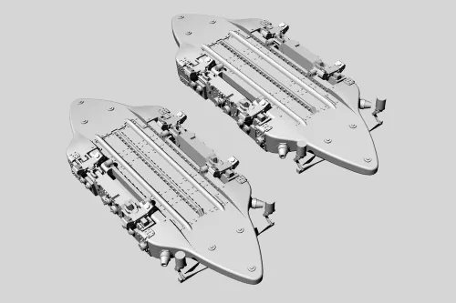 Brengun BRU-57 canted Vertical Ejector Rack (2 pcs) - BRU-57 döntött függőleges bombafelfüggesztő – 2 db