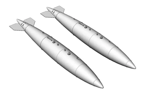 Brengun USN 150 gal Douglas Fuel Tank - amerikai haditengerészeti 150 gallonos Douglas póttartály