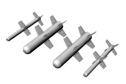Brengun Bayraktar TB2 laser guided missiles (for Clear Prop kit) - lézerirányítású rakéták