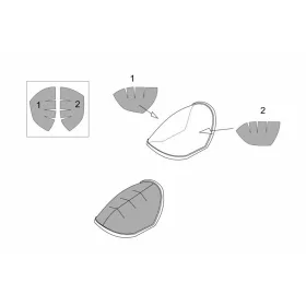   Brengun Me P1103 rocket fighter canopy mask (Brengun kit) - Me P.1103 rakétahajtású vadászgép – kabinmaszk