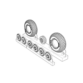   Brengun DH 98 Mosquito wheels block thread - kerékkészlet blokkos futófelülettel