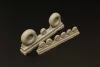 Brengun DH 98 Mosquito wheels block thread - kerékkészlet blokkos futófelülettel