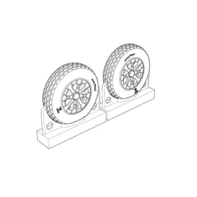   Brengun F4U Corsair Block Thread Wheels set - kerékkészlet blokkos futófelülettel