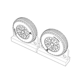   Brengun F4U Corsair Ribbed-Diamond Thread Wheels set - kerékkészlet gyémántmintás futófelülettel
