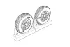 Brengun F4U Corsair Cross Thread Wheels set - kerékkészlet keresztmintás futófelülettel