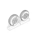 Brengun F4U Corsair Cross Thread Wheels set - kerékkészlet keresztmintás futófelülettel