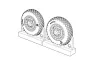 Brengun F4U Corsair Cross Thread Wheels set - kerékkészlet keresztmintás futófelülettel