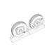 Brengun F4U Corsair Late Ribbed Thread (late '50s) Wheels set - F4U Corsair – késői, bordázott futófelületű kerékkészlet (1950-es évek vége)