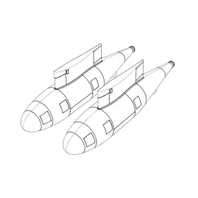   Brengun Refueling pod KC-130J (2pcs) - KC-130J légi utántöltő konténer – 2 db