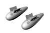 Brengun US 110 gal drop tank (2pcs) - amerikai 110 gal póttartályok – 2 db