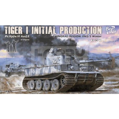 Border Model Tiger I Initial Production s.Pz.Abt. 502 Leningrad Region 1942/3 Winter makett 1:35 (BT014)