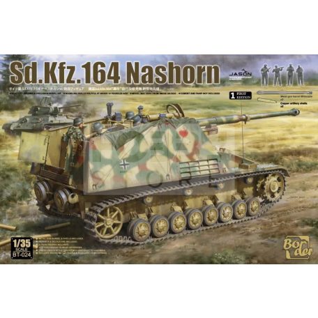 Border Model Sd.Kfz. 164 Nashorn Early/Command w/4 figures makett 1:35 (BT024)