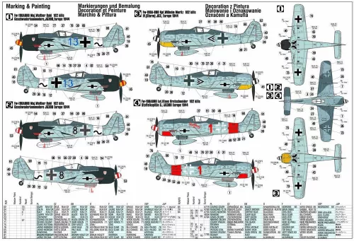 MisterCraft Fw-190A8R8 Sturmbock 1:72 repülőgép makett – MisterCraft C-06
