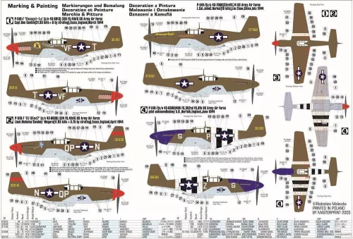 MisterCraft P-51 B-7 Shangri LA 1:72 repülőgép makett – MisterCraft C-50