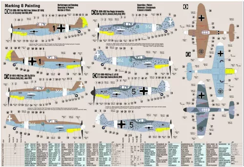 MisterCraft BF-109G-4/trop Shiess 1:72 repülőgép makett – MisterCraft C-88