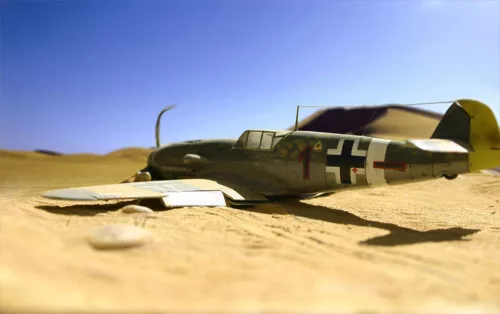 MisterCraft BF-109G-4/trop Shiess 1:72 repülőgép makett – MisterCraft C-88