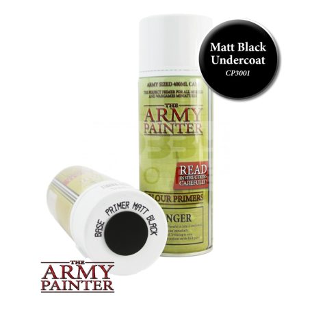 The Army Painter Base Primer - Matt Black alapozó Spray (fekete) CP3001