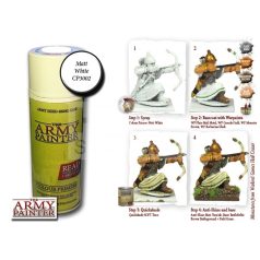   The Army Painter Base Primer - Matt White alapozó Spray (fehér) CP3002