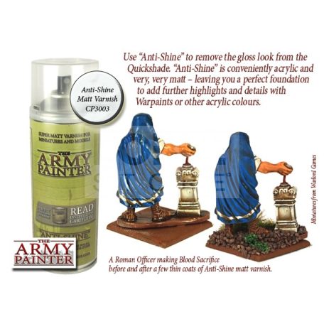 The Army Painter Base Primer - Anti-Shine, Matt Varnish matt lakk spray CP3003