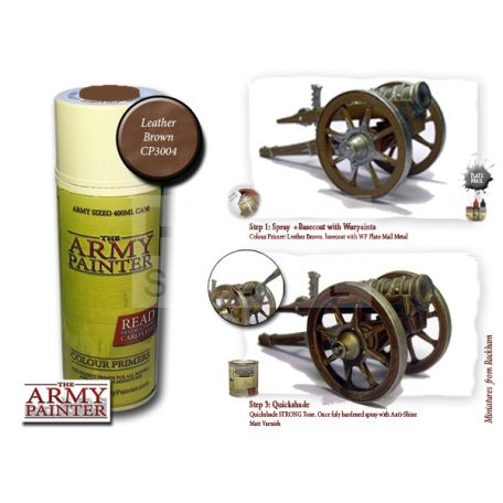 The Army Painter Colour Primer - Leather Brown alapozó Spray CP3004