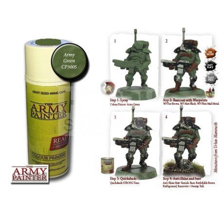 The Army Painter Colour Primer - Army green alapozó Spray CP3005