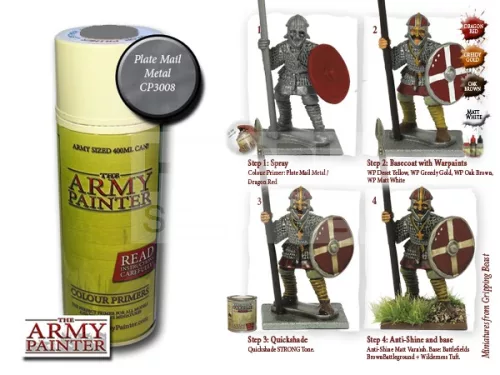 The Army Painter Colour Primer - Plate Mail Metal 400 ml