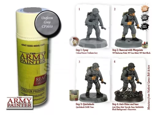 The Army Painter Colour Primer - Uniform Grey 400 ml
