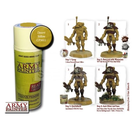 The Army Painter Colour Primer - Desert Yellow alapozó Spray CP3011